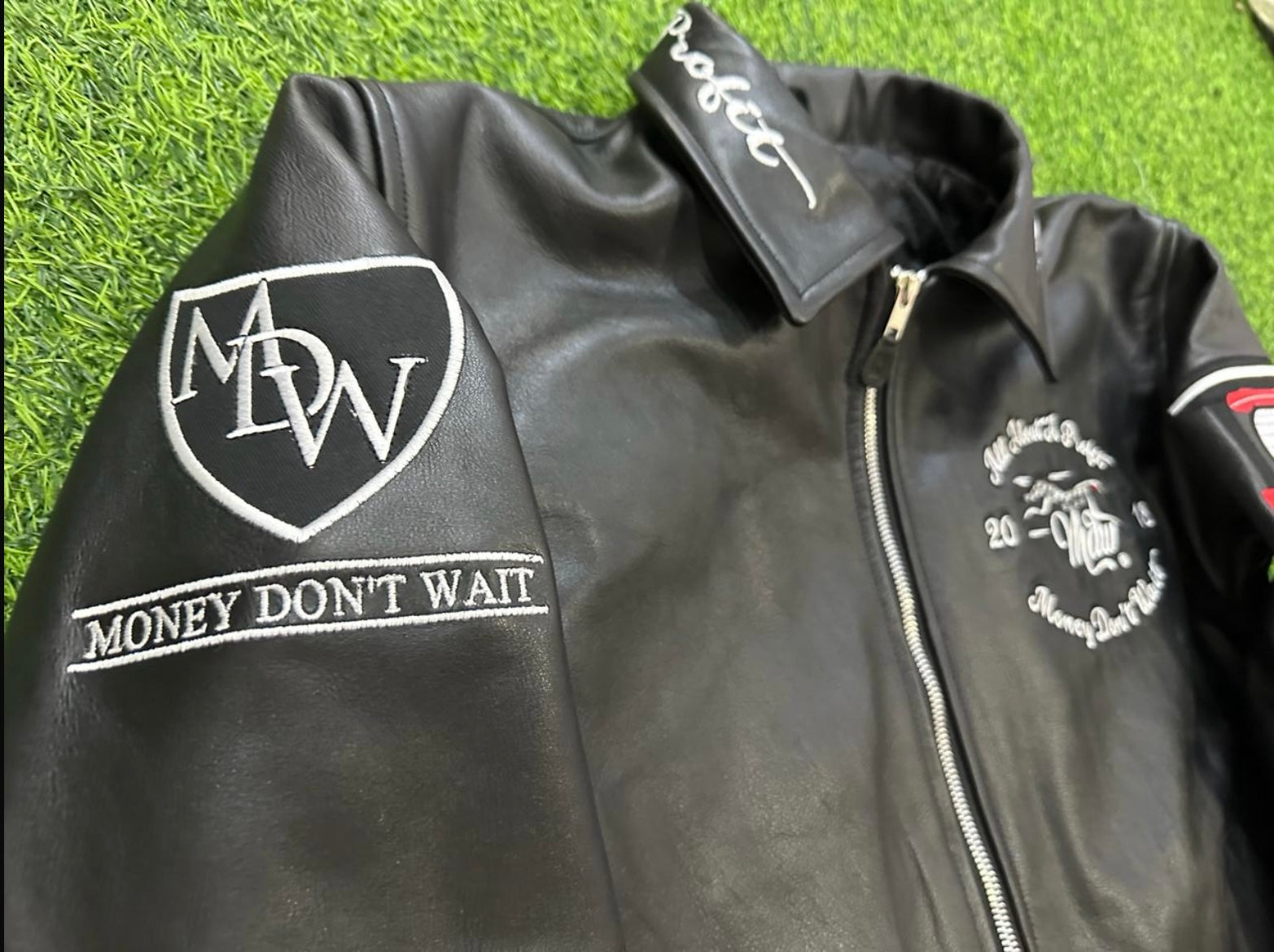 MDW World Class Hustle Leather Jacket