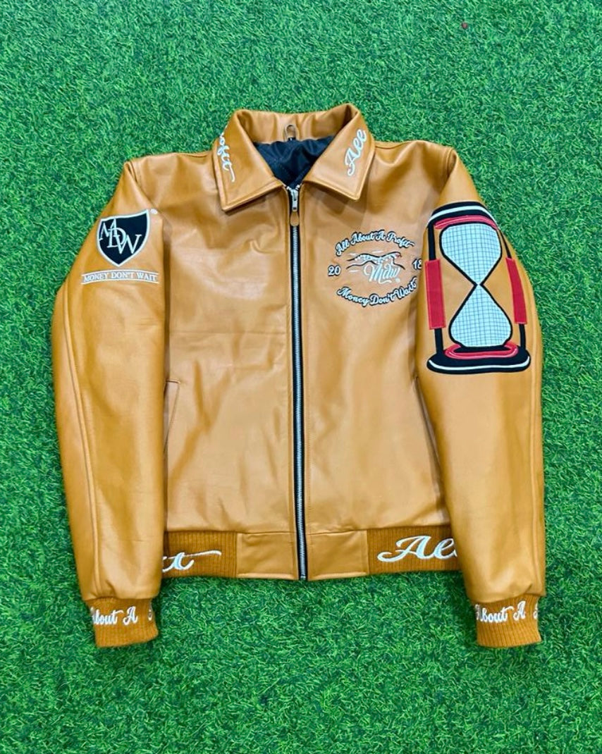 MDW World Class Hustle Leather Jacket