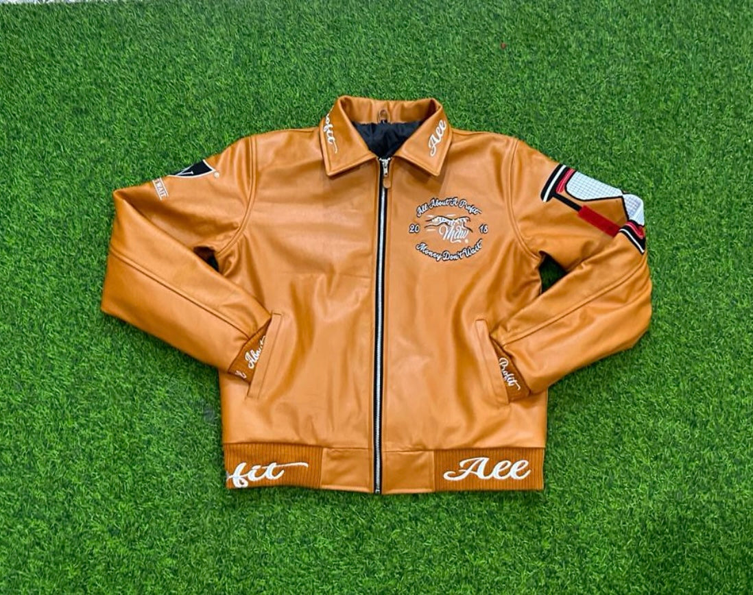 MDW World Class Hustle Leather Jacket